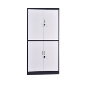 خزانة ملفات فولاذية متينة مع أرفف قابلة للتعديل وأبواب قابلة للقفل، خزانة تخزين معدنية للمنزل والمكتب والمدرسة والسوبر ماركت - Product Image 1