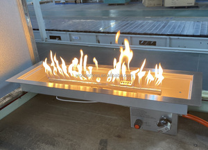 Rectangle Patio DIY Fire Pit Burner Kit Système kits de brûleur de foyer en acier inoxydable - Product Image 4