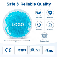 Compresse de gel réutilisable souple et flexible en billes de gel rondes pour thérapie par le froid local, visage, poignet, doigt, confort quotidien chaud/froid
