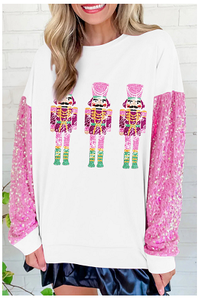 Nuova <span class=keywords><strong>felpa</strong></span> Casual <span class=keywords><strong>da</strong></span> <span class=keywords><strong>donna</strong></span> Euro American Sweet con paillettes - Product Image 3