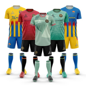 Snel drogende, hoogwaardige voetbaltenue set, sublimatie, heren sportkleding, club voetbaluniformen, nieuw seizoen - Product Image 1