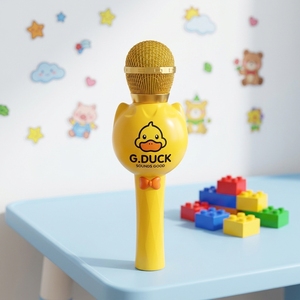 도매 맞춤형 방수 어린이용 무선 5.0 노래방 마이크 휴대용 핸드헬드 스피커 내장 마이크 - Product Image 1