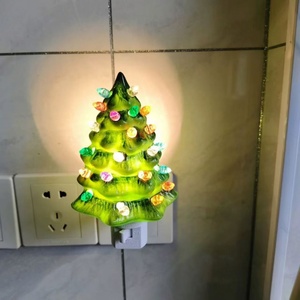 Shingel Spot Vente en gros Chambre à côté de mini lampe décorative à led Veilleuse d'arbre de noël en céramique avec <span class=keywords><strong>bulle</strong></span> - Product Image 4