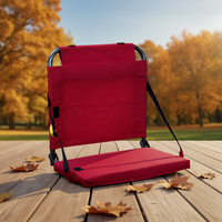 Chaise de camping pliante légère et portable pour extérieur, stade, concert, en tissu Oxford avec structure en fer, anti-salissure, imperméable et confortable pour le parc
