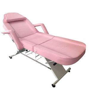 Lit de Salon de Beauté Pliant Multifonctionnel avec Revêtement en Cuir, Cadre Métallique, Design Moderne, Lit de Massage à Double Usage en Plastique - Product Image 3