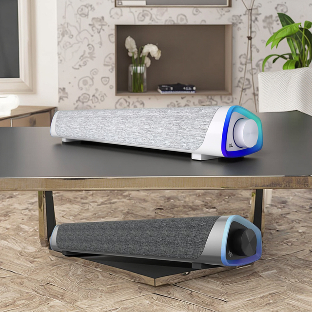 Hot Wholesale Tv Speaker Wireless SoundBar for Computer Game Laptop Desktop Home Theatre System Mini USB Sound Bar