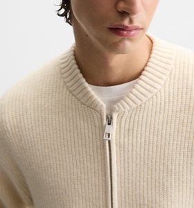 <span class=keywords><strong>Cardigan</strong></span> <span class=keywords><strong>con</strong></span> chiusura a <span class=keywords><strong>cerniera</strong></span> frontale <span class=keywords><strong>con</strong></span> tasche a coste a maniche lunghe da uomo - Product Image 6