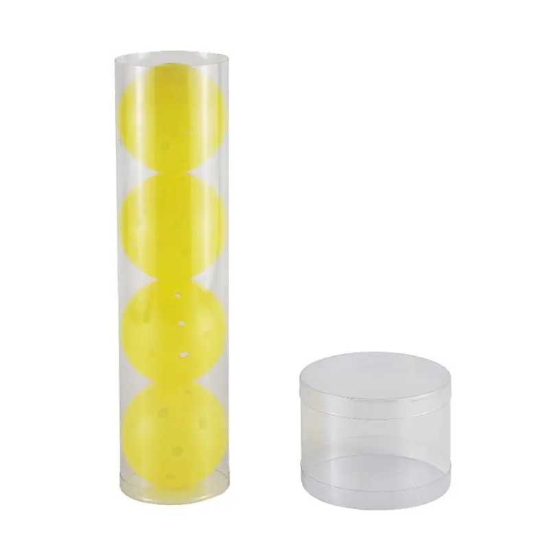 Plástico tubo embalagem clara tênis bola caixa PVC cilindro embalagem para transparente tênis bola embalagem