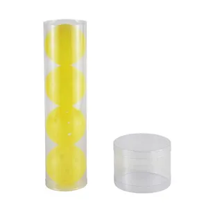 Plastic Buisverpakking Doorzichtige Tennisbaldoos Pvc-Cilinderverpakking Voor Transparante Tennisbalverpakkingen