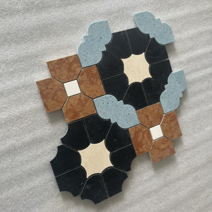 Piastrelle <span class=keywords><strong>in</strong></span> Mosaico <span class=keywords><strong>di</strong></span> <span class=keywords><strong>Marmo</strong></span> Naturale con Motivo a Getto d'Acqua 300*300, Murales Artistici da Parete, Piastrelle per Pavimenti - Product Image 5