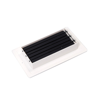 Grille d'aération carrée moderne en aluminium Diffuseur d'aération linéaire Grille d'aération de plafond pour système de ventilation de climatiseur