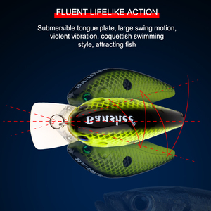 Blueseig-señuelo de lubina cuadrado, cebo flotante para pesca, personalizado, hecho a mano, de fábrica, VC03 - Product Image 3