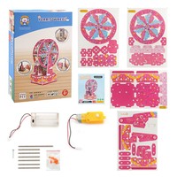 Superventas transfronterizo: Kit de material de tablero KT para experimentos científicos STEAM DIY, modelo B111D, Rueda de la Fortuna, 0-3M, Unisex, Pequeño