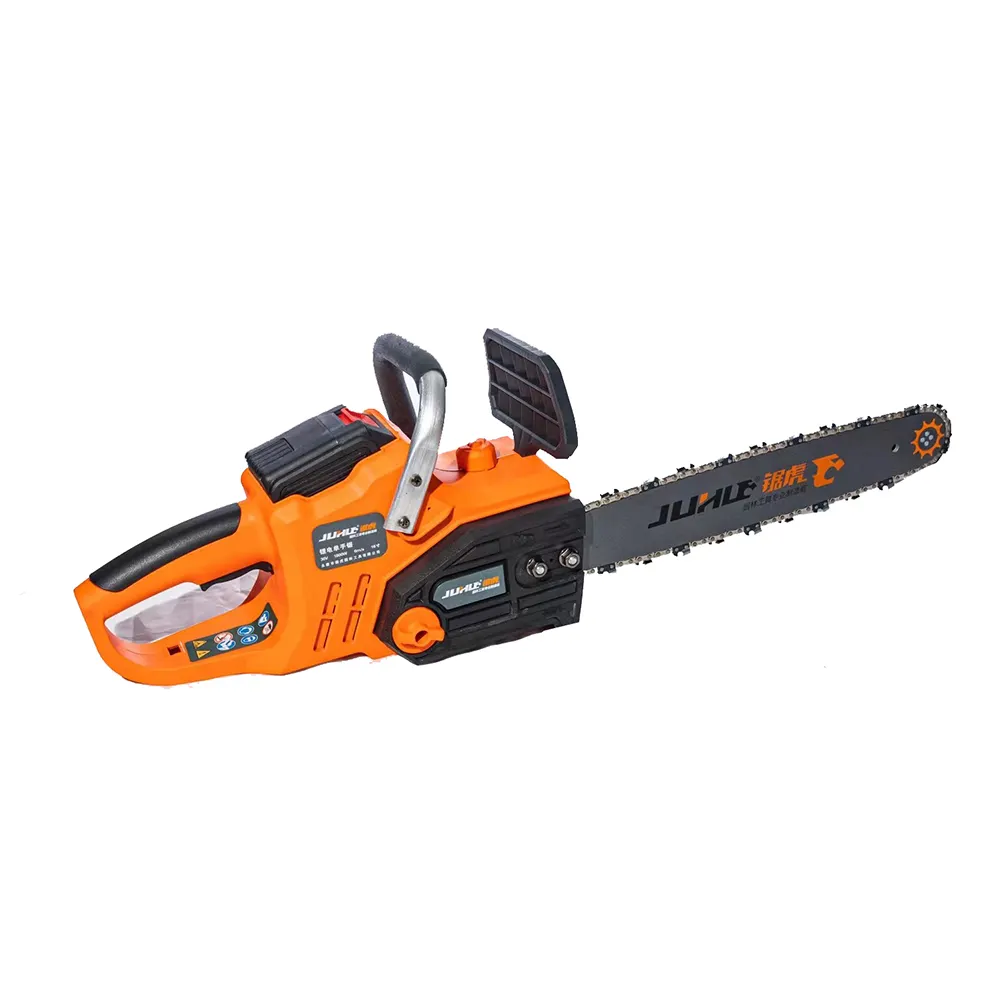Electric chain saw cordless hand-held pruning saw portable home garden logging power tool 18v lithium battery wood cutter
