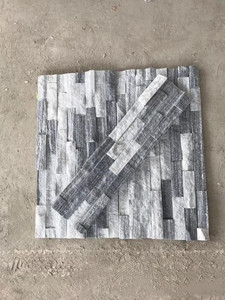 <span class=keywords><strong>Gris</strong></span> Pierre De Culture Naturelle FAUCON GEL coupé à la taille de <span class=keywords><strong>Placage</strong></span> d'ardoise Pour Extérieur Et Intérieur Décoratif Panneau de Mur en Pierre De Culture - Product Image 2