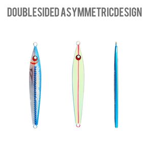 वेई 40 ग्राम 60 ग्राम 80 ग्राम 100 ग्राम 120 जी 150 जी 200 जी 3 डी प्रिंटिंग धीमी पिच जिगिंग ल्योर सीसा मछली स्केल ल्यूलर चमकदार धातु जिग - Product Image 3