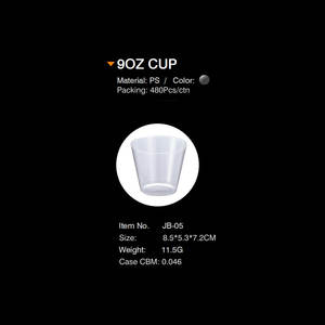 Özelleştirilebilir baskı düğün Catering etkinlikleri şarap içecek Drinkware tek kullanımlık parti bardakları 9oz altın çerçeveli şeffaf plastik bardaklar - Product Image 6