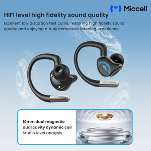 Écouteurs sans fil TWS 3-en-1 Miccell en gros, les plus vendus : intra-auriculaires, à crochet d'oreille et filaires, avec carte son pour jeux - Product Image 3