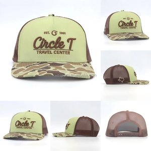 Gorra Personalizada Estilo Trucker con Parche de Cuero, Logotipo Bordado, Diseño en Blanco, Venta al Por Mayor, Gorra Urbana de Primera Calidad para Hombre - Product Image 3