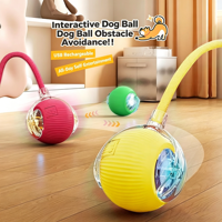 Jouets interactifs Elecpet pour chats d'intérieur, balles pour chiens, balles roulantes pour animaux de compagnie, jouet intelligent automatique pour faire chasser les chats