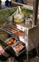 Barbecue multifonctionnel pratique en gros, chauffage extérieur, bois de chauffage, poêle en acier inoxydable