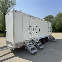 Toilettes mobiles Remorque Usine directe Toilettes portables et salle de douche avec douche portable Remorque à vendre Camp extérieur