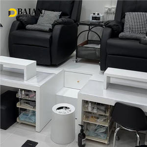 Fábrica Baian Suministra Muebles Blancos <span class=keywords><strong>para</strong></span> Salones de <span class=keywords><strong>Uñas</strong></span>, Así Como Mesas de Trabajo <span class=keywords><strong>para</strong></span> Manicura y Pedicura - Product Image 4
