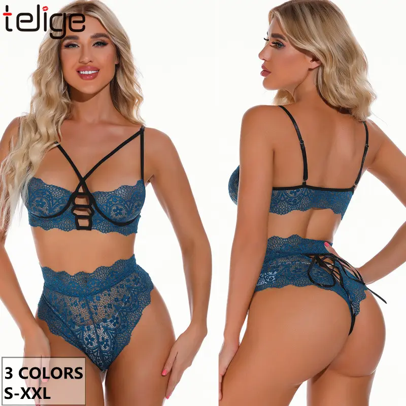 Women Bra Brief Set Underwear Lady Panty Suit Woman Valentine Erotic Bralette Sexy Bra And Panty 2 Pieces Plus Size Lingerie Set