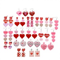 Anting Akrilik Berbentuk Hati Hari Valentine Baru Hadiah Kecil Cetakan Grosir Mewah Ringan Berkualitas Tinggi