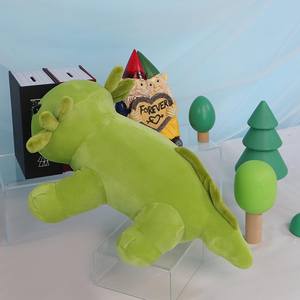 Peluche <span class=keywords><strong>Axolotl</strong></span> Vert Kawaii en Coton Rembourré, 10,8 Pouces, avec Yeux Noirs en Plastique, Jouet Souriant de Dessin Animé, Cadeau Salamandre - Product Image 4