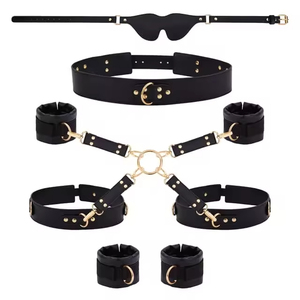 Esposas Ajustables, Grilletes para Tobillos y Muslos, Antifaz, Correa Cruzada para la Cintura, Juegos para Adultos, Bondage Sexual, Kit BDSM, Conjuntos de Restricciones para Parejas - Product Image 3