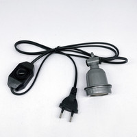 Portalámparas E27 con Enchufe Europeo, Cable Resistente al Agua, Regulable, para Lámparas de Calor para Reptiles, con Interruptor de Atenuación, CA 220V, 2 Años de Garantía