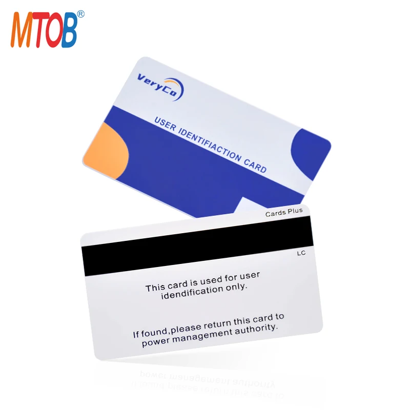 Carte RFID 13.56mhz avec bande magnétique Carte de technologie RFID Hico 2750oe Cartes RFID Mag Stripe PVC pour hôtel