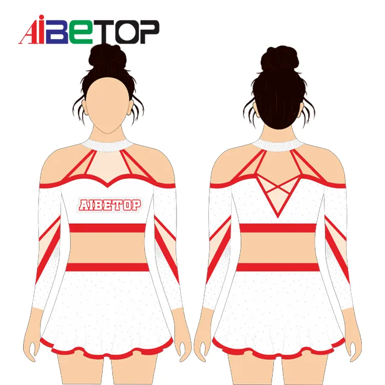 Vrouwen Kleding Cheerleader Kostuum Brief Bedrukt Fancy Mini Dress Cheerleader Uniform