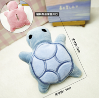 Anoeo Porte-clés mignon en forme de tortue, jouets en peluche, tortues de dessin animé, poupées douces, animaux écologiques, petit pendentif, ornements de sac, décoration