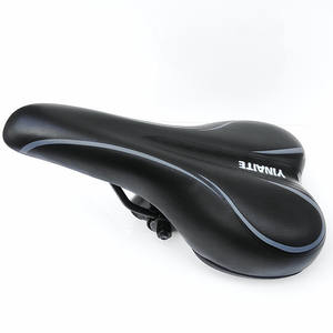 YINARTE Sillín de bicicleta negro y gris, cómodo asiento para bicicleta de montaña, unisex, para adultos, para todas las estaciones - Product Image 2