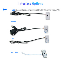 Módulo Escáner de Códigos de Barras de Alta Resolución con Activación Automática, Lector de Códigos QR, USB TTL RS232, Integración OEM para Control de Fronteras EES E-Gate