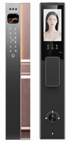 Serrure de porte intelligente avec caméra, reconnaissance faciale 3D et commande vocale, cylindre Tuya WiFi de classe C, serrure numérique biométrique pour la maison