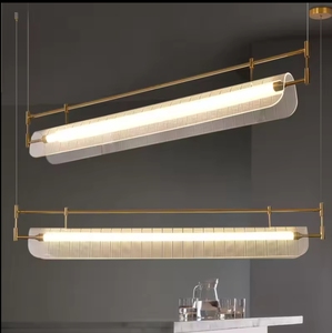 Lámpara colgante de acrílico para restaurante nórdico, lámpara colgante para decoración del hogar, lámpara colgante de hierro moderna - Product Image 3