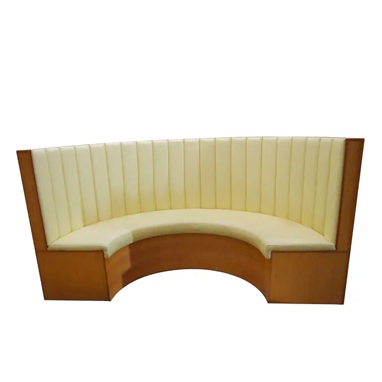 Sitz Sofa u Typ Anpassung moderne runde Restaurant Sofa Stand Sitz weiß Leder Couch Sitz gelegenheiten