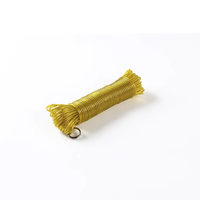 Corde à linge en fil d'acier recouvert de PVC, corde de séchage résistante aux intempéries pour balcon, cour, intérieur et extérieur