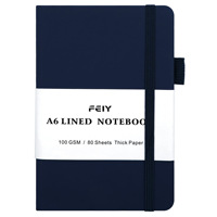 Libreta de Bolsillo A6 de 160 Páginas con Logotipo Personalizado, Cuaderno con Páginas Rayadas en Color Macaron, Libreta de Notas Portátil para la Escuela, Oficina, Regalo