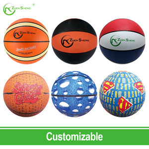 Promotion Usine Zhensheng : Ballon de Basketball en Caoutchouc Personnalisé avec Logo, Matière 100% Fraîche, Taille 7, Idéal pour l'Entraînement et les Cadeaux - Product Image 5