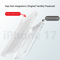 Coque de téléphone Twinscase pour iPhone, accessoires de téléphone, coque de téléphone portable transparente vierge 3D en PP, vente en gros 2025 pour iPhone 17