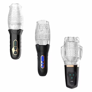 Vibrador Masculino de Doble Motor con Manos Libres, 10 Vibraciones Fuertes, Copa de Masturbación con Succión - Product Image 4