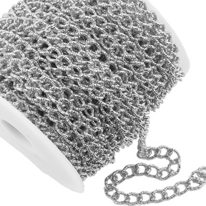 Cadena de Acero Inoxidable Dorada de 1.6mm de Grosor, Eslabones Trenzados, Cadena para Suéter DIY, Joyería Decorativa, Accesorio de Moda Unisex - Product Image 5