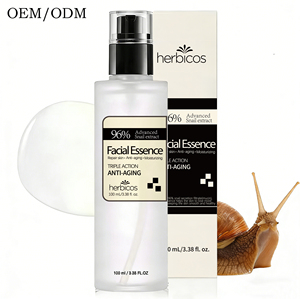Produits <span class=keywords><strong>de</strong></span> soin <span class=keywords><strong>de</strong></span> la peau coréens en gros, marque privée OEM, hydratants, essence puissante à 96% <span class=keywords><strong>de</strong></span> mucine d'escargot, sérum d'escargot pour le visage - Product Image 1