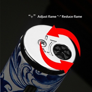Briquet personnalisé coupe-vent, créatif, durable, de luxe, en métal, rechargeable au <span class=keywords><strong>butane</strong></span>, dispositif d'allumage spécial pour cigares - Product Image 3