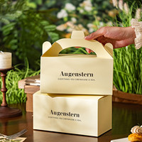 Boîte en carton élégante pastel à pignon pour tranches de gâteau, idéale pour pâtisseries, gâteaux roulés, desserts, mariages, anniversaires, plats à emporter et traiteur