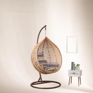 आधुनिक सरल रतन आउटडोर फर्नीचर बालकनी के बगीचे में लटका हुआ अंडे की कुर्सी छत स्विंग क्रडल हैममॉक चेयर - Product Image 3